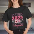 Retired 2022 Shirt Retirement For Women 2022 Cute Pink V2 Women Cropped T-shirt