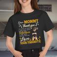 Russkiy Toy Dear Mommy Thank You For Being My Mommy Women Cropped T-shirt