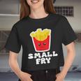 Small Fry Cute French Fry Toddler For Boys & Girls Women Cropped T-shirt