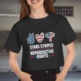 Stars Stripes And Reproductive Rights 4Th Of July Equal Rights Women Cropped T-shirt