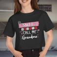 My Sweet Hearts Call Me Grandma Valentine Day Women Cropped T-shirt