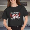 That's Hearsay Brewing Co Home Of The Mega Pint Skull Women Cropped T-shirt