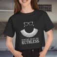 Vote We're Ruthless Defend Roe Vs Wade Women Cropped T-shirt