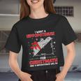 I Want A Hippopotenuse For Christmath Math Teacher Christmas Tshirt Women Cropped T-shirt