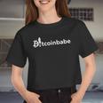 Women's Bitcoin Btc Bitcoin Babe Women Cropped T-shirt