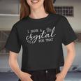 Womens I Have A Crystal For That Women Cropped T-shirt