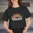 Women's Rights 1973 Pro Roe Vintage Mind You Own Uterus Women Cropped T-shirt