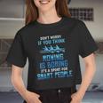 Womens Rowing Is Boring Sports For Smart People Women Cropped T-shirt