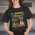 Yorkie Dear Mommy Thank You For Being My Mommy Women Cropped T-shirt