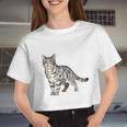 Cat American Shorthair Women Cropped T-shirt