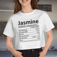 Jasmine Nutrition Personalized Name Christmas Women Cropped T-shirt