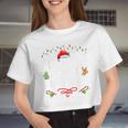 Most Likely To Pet The Reindeer Christmas Women Cropped T-shirt