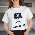 Nasty Nestor Cortes Jr Baseball Legend Women Cropped T-shirt