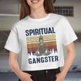 Yoga Girls Spiritual Gangsters Vintage Yoga Lover Women Cropped T-shirt
