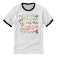 The 4 Elf Food Groups Christmas Candy Cane Cotton Ringer T-Shirt
