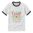 Four Main Food Groups Elf Buddy Christmas Pajama Shirt Xmas Cotton Ringer T-Shirt