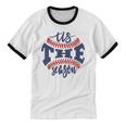 Tis The Season Baseball Mom Cotton Ringer T-Shirt