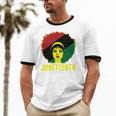 Black Queen Juneteenth Celebrate Freedom Tshirt Cotton Ringer T-Shirt