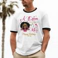 A Queen Was Born In May Black Queen Cotton Ringer T-Shirt
