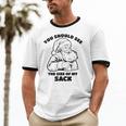 You Should See The Size Of My Sack Santa Christmas Cotton Ringer T-Shirt