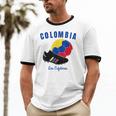 Soccer Boot Ball Cafeteros Colombia Flag Football Women Cotton Ringer T-Shirt