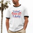 Sweet Land Of Liberty Freedom 4Th Of July Great Cotton Ringer T-Shirt