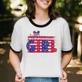 All American Girls 4Th Of July Daughter Cotton Ringer T-Shirt