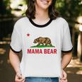 California Republic Mama Bear Cotton Ringer T-Shirt