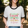 Four Main Food Groups Elf Buddy Christmas Pajama Shirt Xmas Cotton Ringer T-Shirt
