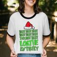 Hate Hate Double Hate Loathe Entirely Christmas Santa Cotton Ringer T-Shirt