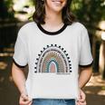 Middle School Teacher Life Teacher Rainbow Cotton Ringer T-Shirt