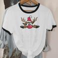 This Is My Christmas Pajama Christmas Reindeer Cotton Ringer T-Shirt