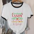 Four Main Food Groups Elf Buddy Christmas Pajama Shirt Xmas Cotton Ringer T-Shirt