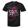 I Am 59 Plus 1 Middle Finger Pink Crown 60Th Birthday Tie-Dye T-shirts Black Tie-Dye