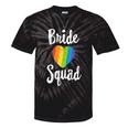 Bride Squad Lgbt Wedding Bachelorette Lesbian Pride Women Tie-Dye T-shirts Black Tie-Dye