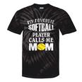 My Favorite Softball Player Calls Me Mom Coaches Tie-Dye T-shirts Black Tie-Dye