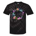 Floral 91 Years Loved 91St Birthday For Grandma Women Tie-Dye T-shirts Black Tie-Dye