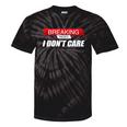 Sarcastic Humor Breaking News I Don't Care Tie-Dye T-shirts Black Tie-Dye