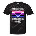 Genderfluid Omnisexual Iconic Pride Flag Genderqueer Queer Tie-Dye T-shirts Black Tie-Dye