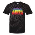Hawaii State Gay Pride Rainbow Word Tie-Dye T-shirts Black Tie-Dye