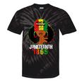 Junenth 1865 Celebrate Freedom Celebrating Black Women Tie-Dye T-shirts Black Tie-Dye