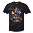 Keep Calm The Gay Husband Wife Papa Dad Family Lgbt Pride Tie-Dye T-shirts Black Tie-Dye