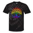 Lgbt Pride Month Tree Life Rainbow Gay Lesbian Tie-Dye T-shirts Black Tie-Dye