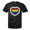 Love Is Love Gay Pride Progress Pride Rainbow Heart Lgbtq Tie-Dye T-shirts Black Tie-Dye