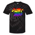 Mama Dragon Rainbow Colored Dragon Graphic Tie-Dye T-shirts Black Tie-Dye