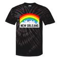 New Orleans Pride Lgbtq Rainbow Skyline Tie-Dye T-shirts Black Tie-Dye