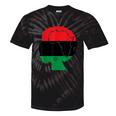 Pan African Flag Black Woman Melanin Black Pride Afro Pride Tie-Dye T-shirts Black Tie-Dye