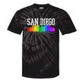 San Diego Skyline Rainbow Gay Pride Month California Tie-Dye T-shirts Black Tie-Dye