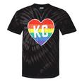 Vintage Rainbow Heart Kc Tie-Dye T-shirts Black Tie-Dye