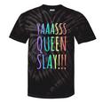 Yas Queen Slay Rainbow Gay Pride Lgbtq Meme Tie-Dye T-shirts Black Tie-Dye